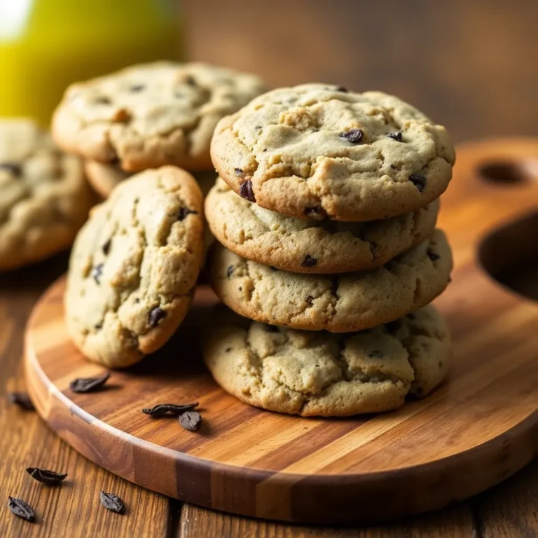 Earl grey cookies stacked