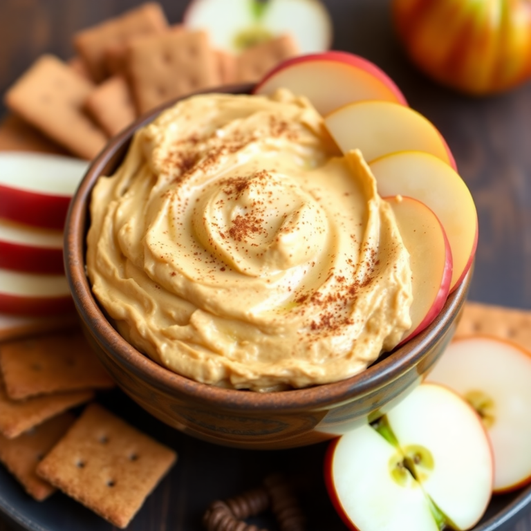 Family enjoying Pumpkin Fluff Dip