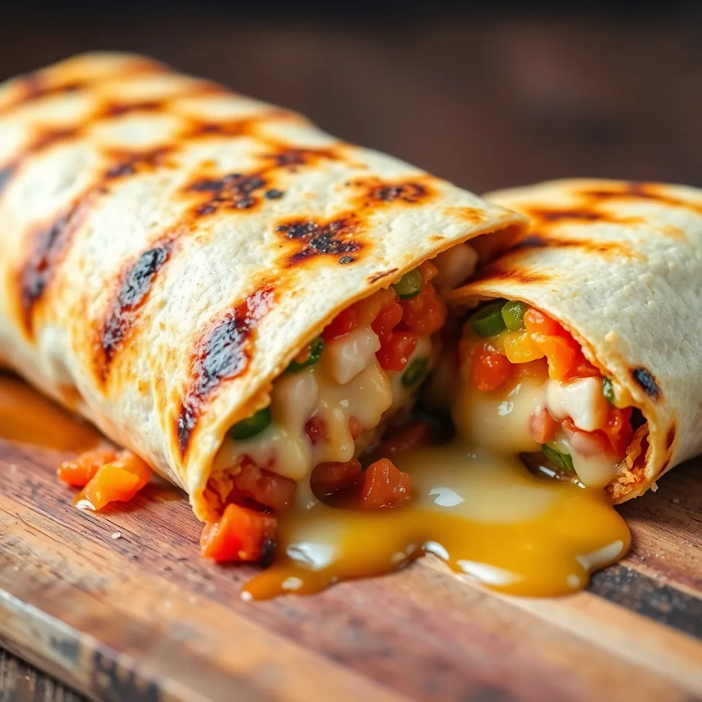 Grilled cheese burrito