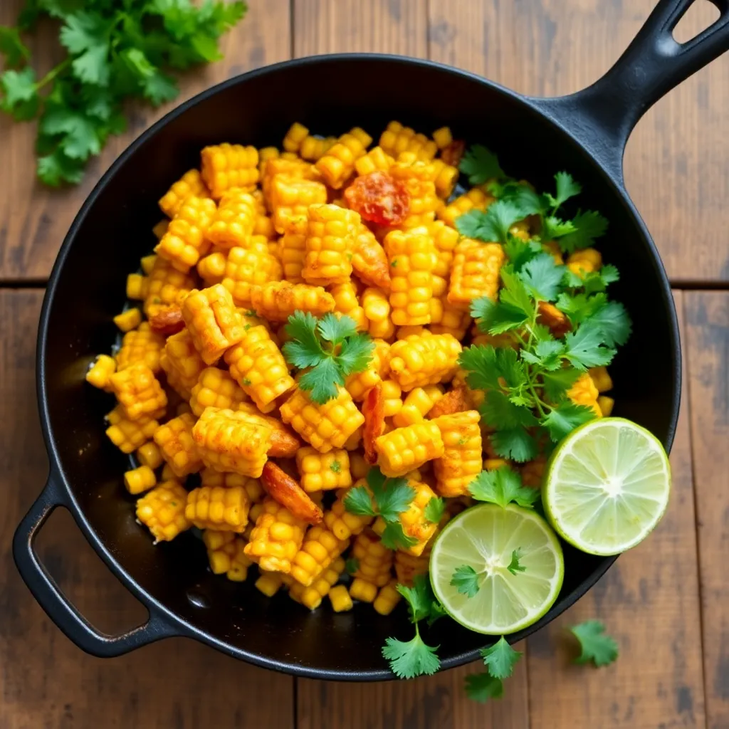 Skillet golden fried corn