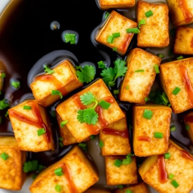 Tofu Pieces with sweet sauce